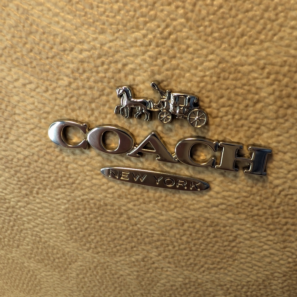 NWT Coach Jaimie Camera Cream and Deep Orange Crossbody Bag Plus Dusty Host Pick - Picture 7 of 12